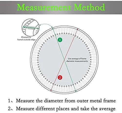 Ø244 cm / 306cm / 366cm / 427cm Rete di Sicurezza del Trampolino per trampolini da Giardino, Rete di Ricambio con Cerniera e Fibbie, Altezza griglia 163 cm / 180 cm - Ysert