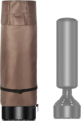 Copertura Impermeabile per Sacco da Boxe a Piè di Terra, Protezione Esterna del Sacchetto per Pugilato, Oxford 420D Marrone - Ysert