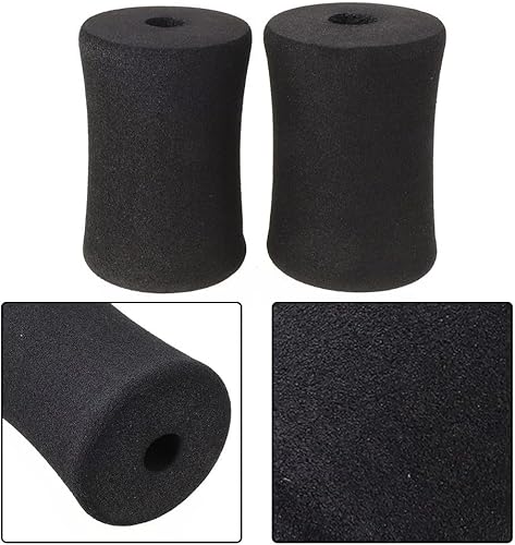 Confezione da 2 cuscinetti in schiuma per piedi, rullo di ricambio per gambe in schiuma, per estensione delle gambe, per panca pesi, attrezzature per esercizi in palestra (120 x 80) - Ysert