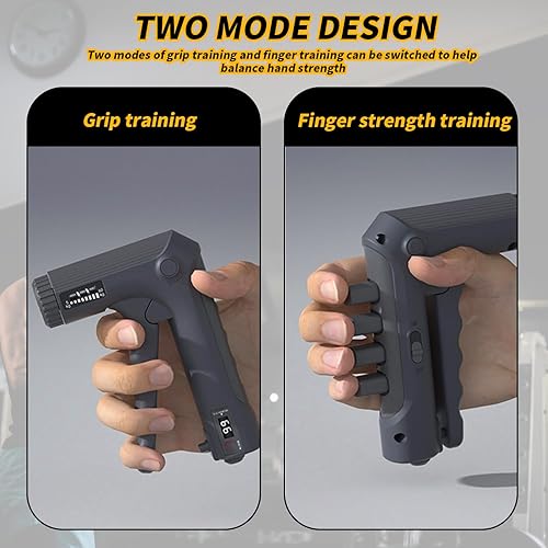 Avambracci Attrezzi, Hand Grip Regolabile, Gripper per Allena Avambracci e Riabilitazione Mano, Allenamento Avambraccio con Contatore Meccanico, Molle per Mani con Due Modalità di Allenamento, 1 Pezzo - Ysert
