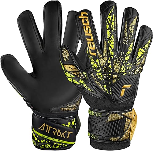 Reusch Attrakt Infinity Finger Support Junior, Guanti da Portiere Gioventù Unisex - Ysert