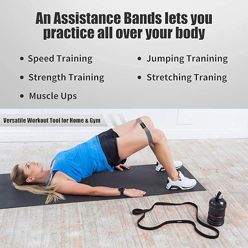 Elastici e bande,DEHUB 2PCS Pull Up Elevata elasticità Panno spesso bende elastiche palestra durevole lunga Bande di Resistenza,per Glutei allenamento forza, terapia fisica,Pilates Esercizio - Ysert