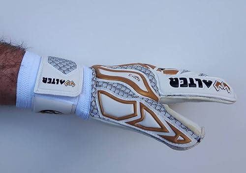 Guanti Portiere Professionale, Calcio, Modello Tiger con Stecche. - Ysert