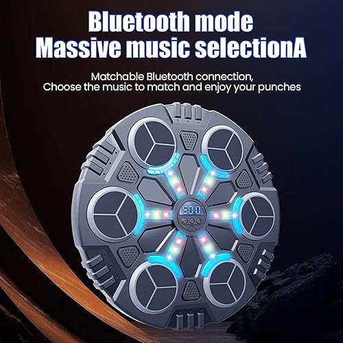 Macchina Da Boxe Musicale, Wall Boxing Machine Kids, Music Boxing Training Machine, 3 Modalità E 3 Velocità per Principianti E Professionali Boxe E Taekwondo Formazione - Ysert