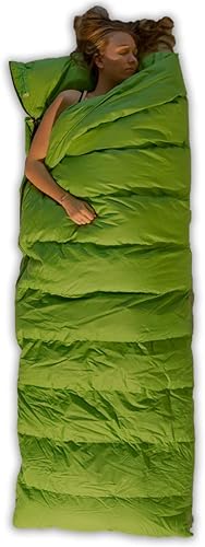 Companion Summer Daunen Deckenschlafsack, Grün, 210x80 cm - Ysert