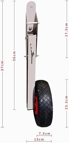 Gommone per il trasporto, ruote di avviamento di alta qualità, 15'/38,1 cm, ruota di partenza rimovibile, portata 300 libbre, carrello per kayak, ruote posteriori - Ysert