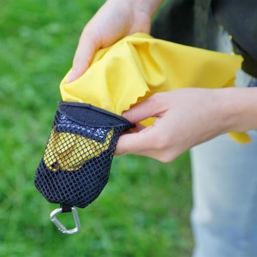 Asciugamano in microfibra PackDRY S in giallo, asciugamano sportivo in microfibra, ultraleggero e piccolo ingombro - Ysert