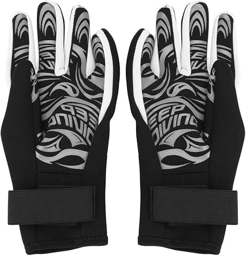 Alomejor da Immersione in Neoprene da 2 Mm da Sub Antiscivolo da Muta per Nuoto per Adulti Snorkeling(L-Nero) - Ysert