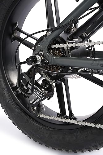 Orso Ita99, Bicicletta Elettrica Ripiegabile Unisex Adulto, Nero, 175.5 x 130.5 x 30.5 Cm - Ysert