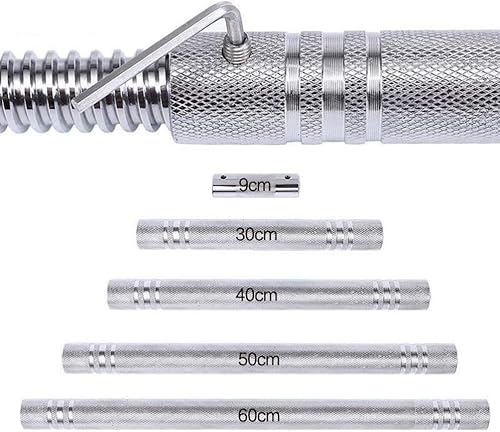 Biella per Manubri per Barra con Manubri Filettata Extender per Manubri Manubrio Solido Manubrio Accessori per Attrezzature per Sollevamento Pesi 50 Cm - Ysert