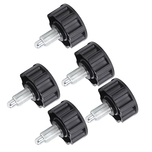 Manopola di Regolazione Fitness, 5 Pezzi Manopola con Perno a Strappo Fitness M16, Perni a Molla per Perno di Trazione - Ysert