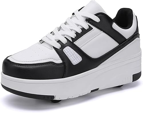 Scarpe Con Ruote Per Bambini E Bambine, Pattini A Rotelle Per Bambini Con 4 Ruote, Pattini A Rotelle 2 In 1, Scarpe Da Skateboard Multifunzione, Pattini A Rotelle - Ysert