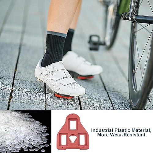 2 piastre per scarpe a pedale per bicicletta, compatibili con i pedali Look Delta, piastra per scarpe con viti, rondelle, funzione di posizionamento memory, compatibile per interni Cycle Mountain Bike - Ysert