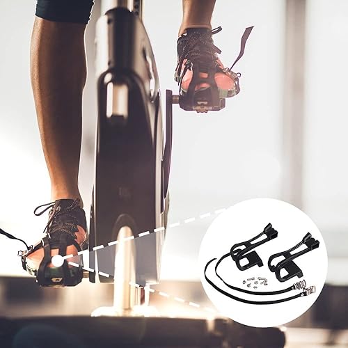 DONGKER Clip Pedali Bici,1 Paio Cinghie Pedale per Bicicletta Puntapiedi per MTB Cyclette Spin Bike - Ysert