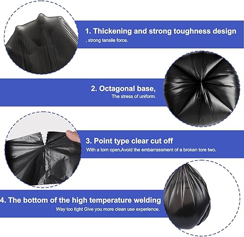 Set di 100 sacchetti per WC biodegradabili biodegradabili, sacchetti per WC da campeggio, extra spessi, impermeabili, per servizi igienici mobili, escursioni, viaggi - Ysert