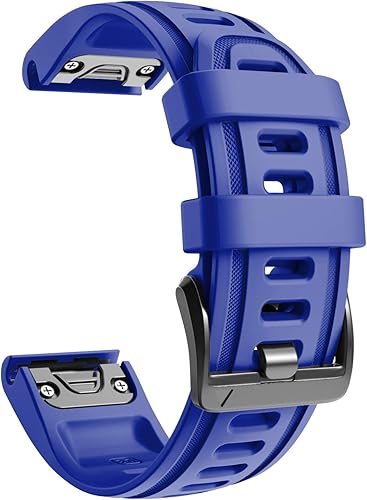 NotoCity Cinturino per Garmin Fenix 6s/Fenix 6s PRO/Fenix 5s/Fenix 5s Plus, 20mm Cinturino di Ricambio in Silicone, Braccialetto Quick-Fit(Nero) - Ysert