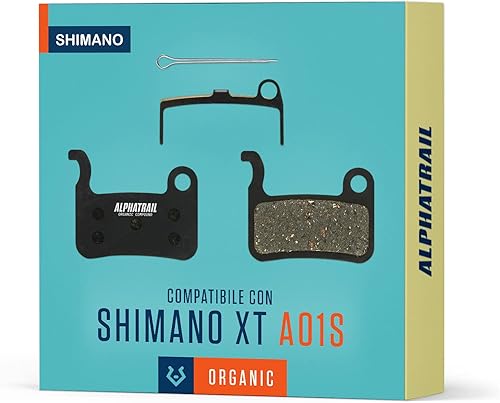 Pastiglie freno MTB per Shimano A01S Deore XT XTR SLX Saint freni I Resin ad alte prestazioni, durevoli e su misura per e-bike e mountain bike, 1 paio di pastiglie organiche per freni a disco - Ysert
