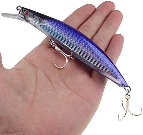 Sztuczna przynęta wędkarska 5 sztuk 13 cm 23 g Swimbait Minnow zestaw przynęt NA ryby zestaw przynęt NA szczupaki, pstrąg, sandacza, okonia, słodkiej wody słonej wody słonej - Ysert