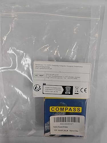 Bussola Militare in Metallo Mini Bussola di Navigazione Portatile in Rame, Impermeabile e Luminosa, Che Brilla al Nero, Multifunzionale Retro con Inclinometro per Escursioni - Ysert