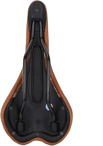 Sella per bici in pelle PU traspirante, per biciclette a scatto fisso(brown) - Ysert