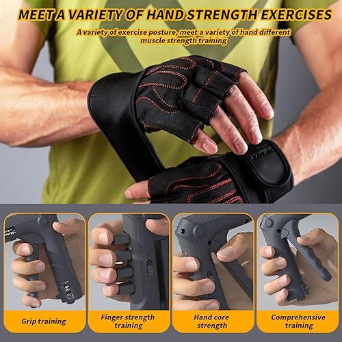Avambracci Attrezzi, Hand Grip Regolabile, Gripper per Allena Avambracci e Riabilitazione Mano, Allenamento Avambraccio con Contatore Meccanico, Molle per Mani con Due Modalità di Allenamento, 1 Pezzo - Ysert