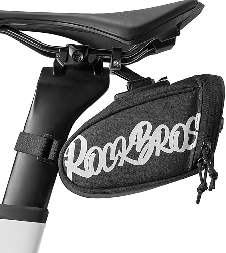 ROCKBROS Borsa Sottosella Bici, Borsa da Sella Piccolo per Bicicletta 0,8L Portatile Riflettenti Ultra-leggera Installazione Facile per Bici da Strada, Mountain Bike, Gravel, MTB, Blu - Ysert