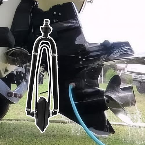 Sciacquoni per motori per barche - Sciacquone per motori in metallo per cuffie antirumore per barche | Muffole per lavaggio motore fuoribordo | Cuffie antirumore per motore con staffa | Lavaggio del m - Ysert