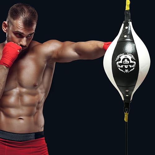 Sacco da boxe a doppia estremità, per adulti, antistress, per adolescenti e adulti, attrezzatura per il fitness e la boxe, per allenamento a casa - Ysert