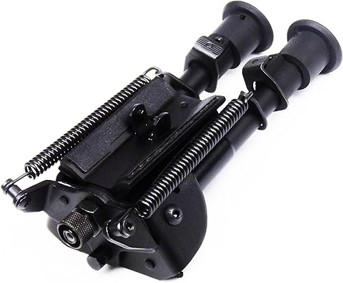 6-9 Pollici tattico Bipiede per carabina Inclinabile per tiro sportivo Base Mobile 15-23 CM Basculante con Adattatore sgancio rapido - Ysert