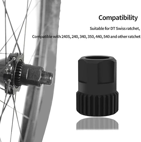 Strumento per Bicicletta Acciaio al Cromo-vanadio Bici Posteriore Anello di bloccaggio Rimozione Strumento di Riparazione Dado per DT 350 240 440 540 Cricchetto - Ysert