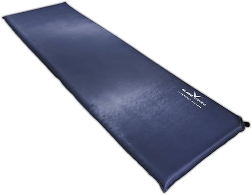 Black Crevice Materassino autogonfiabile, materassino autogonfiante, per esterni, materasso gonfiabile, materasso da campeggio, robusto materassino autogonfiabile, dimensioni: 200 x 60 cm - Ysert