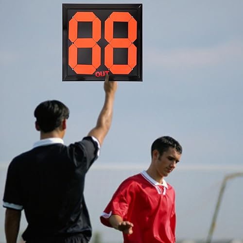 Targa Sostitutiva Accessorio Arbitro Strumento Arbitrale Tabellone della Partita di Calcio Attrezzature per Partite di Calcio Tavolo Arbitrale Attrezzatura per Partite di Calcio Pp - Ysert