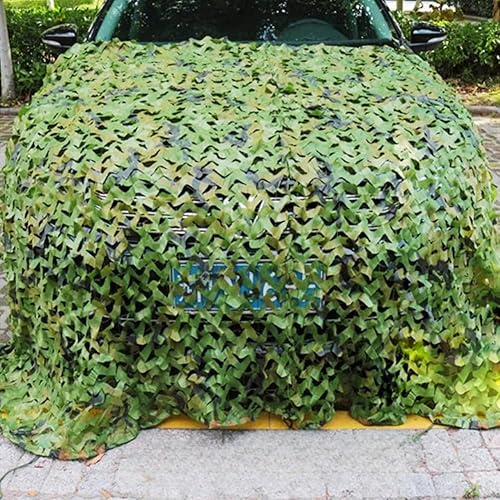 Rete Mimetica Militare Telo Ombreggiante 4x3 3x3 4x5 3x4 6x4 3x5m for Caccia, Protezione Solare, Coperture Auto, Campeggio Schermo della Privacy - Ysert