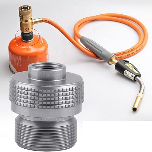 Adattatore per Bombola del Gas, Adattatore per Bombola del Gas da Campeggio, Valvola di Conversione della Bombola Piatta per Adattatore per Bombola del Gas MAPP 1L - Ysert