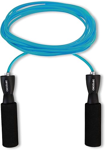 Cecotec Corda per Saltare - Corda di Salto Regolabile Small Fitness DrumFit Jump Rope, 295 cm di lunghezza, Realizzata in PVC, Impugnature ergonomiche antiscivolo, Sistema Smooth Bearing - Ysert