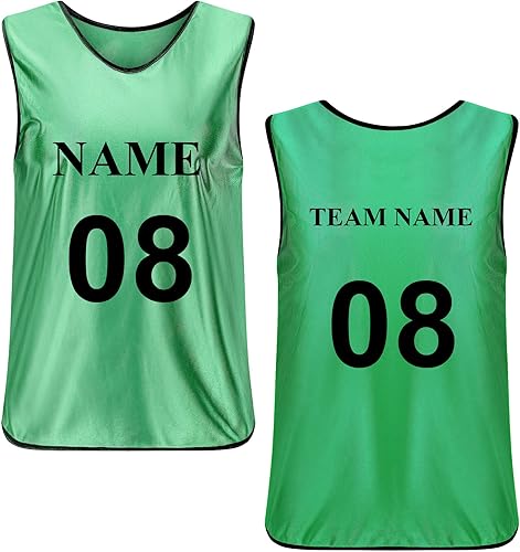 TopTie (prezzo/pezzo) Gilet da allenamento personalizzati Scrimmage bavaglini da calcio per adulti - Ysert