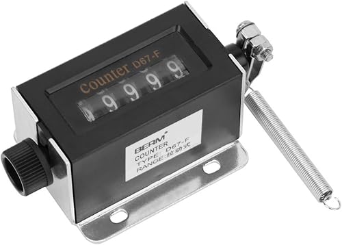 Contatore meccanico, D67F 5 cifre 0-99999 Contatore tally manuale a corsa manuale ripristinabile meccanico per pressa e macchina stampa, contatore digitale automatico - Ysert