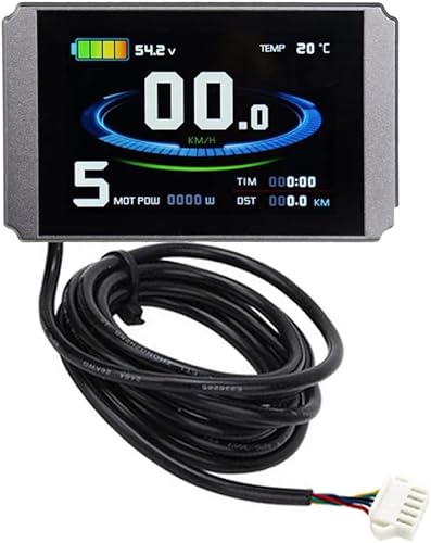 Display KT-LCD8H con nuova interfaccia, nuova interfaccia utente, display LCD, illuminato, multifunzionale, e-bike, pedelec, 24V/36V/48V - Ysert