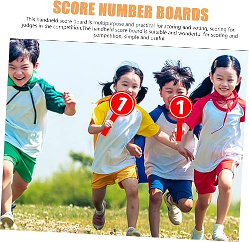 10 Pezzi in possesso di una targa palette elettorali Giochi Tavole punteggio maneggevoli placche segnapunti pagaia per il punteggio comodo tabellone di voto multiuso maneggiare - Ysert