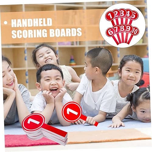 10 Pezzi in possesso di una targa palette elettorali Giochi Tavole punteggio maneggevoli placche segnapunti pagaia per il punteggio comodo tabellone di voto multiuso maneggiare - Ysert