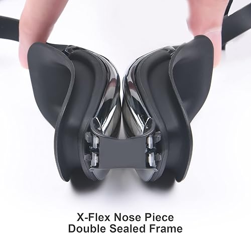 Flintronic Cuffia da Nuoto con Anti-Appannamento Occhiali da Nuoto,Silicone Cuffia da Nuoto per la Protezione delle Orecchie ,Cuffie da Nuoto Unisex Adulto per Cuffia da Nuoto per Piscina Spa Terme(Nero, Rosa) - Ysert