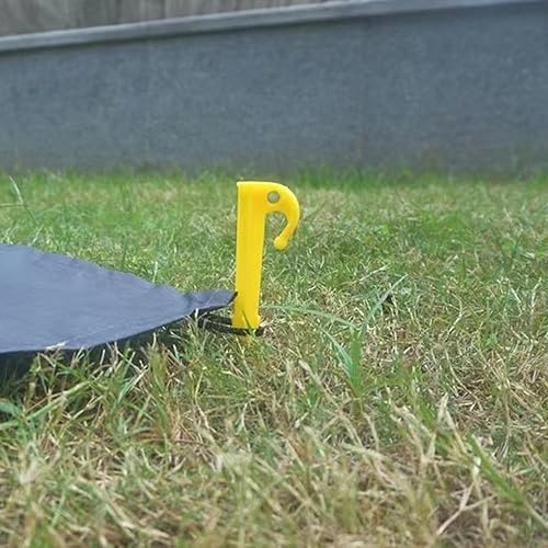 20 pezzi picchetti di plastica per tende 14,6 cm picchetti da giardino forte e durevole tenda per tende campeggio giardino e all'aperto (Verde) - Ysert