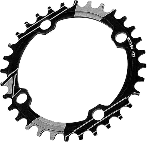 Corona 32T Anello A Catena Singola Stretta E Larga, Fermo Catena per Bicicletta, Protezione Anello Catena per Bici, Protezione Catena per Mountain Bike, Corona Dentata per Bici da Strada - Ysert