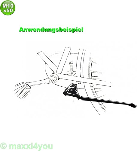 W01161001 Cremagliere Bici Vite + Contro La Piastra Cavalletto Laterale Supporto Centrale - Ysert