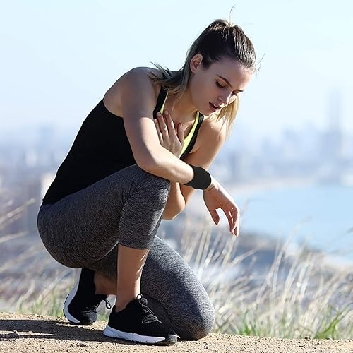 4 Pezzi Sport Sweatband Polsino,Polsini con Zip Sport all'aperto Correre Tennis Sudore Protezione Adatto al Piccolo Cambiamento Chiave Carta Auricolare - Ysert