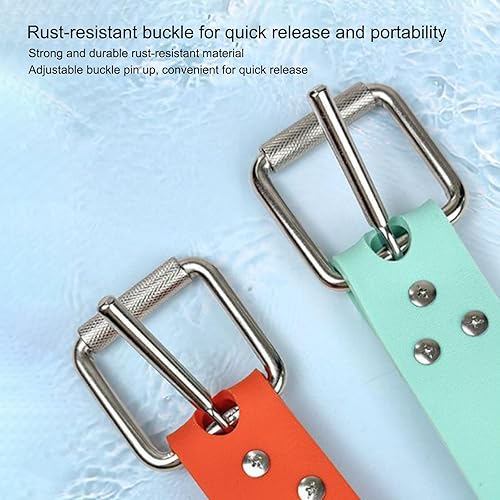 Cintura per pesi per immersioni gratuite, cintura in gomma marsigliese di alta qualità, con fibbia a sgancio rapido, 135 cm - Ysert