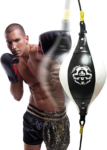 Sacco da boxe a doppia estremità, per adulti, antistress, per adolescenti e adulti, attrezzatura per il fitness e la boxe, per allenamento a casa - Ysert