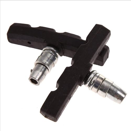 4 Paia Pastiglie Freni V-Brake Impostati con Dadi e Spessori V-Brake Pattini Freno per Blocco Freno V 70mm per Bici da Strada,Mountain Bike (Nero) - Ysert