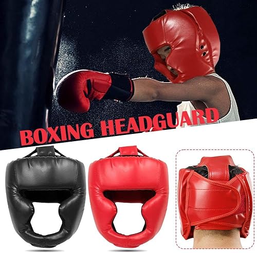 Copricapo da boxe per bambini e adulti, per bambini e adulti, protezione completa per la testa, protezione completa del viso, protezione per la testa del casco, attrezzatura di protezione - Ysert