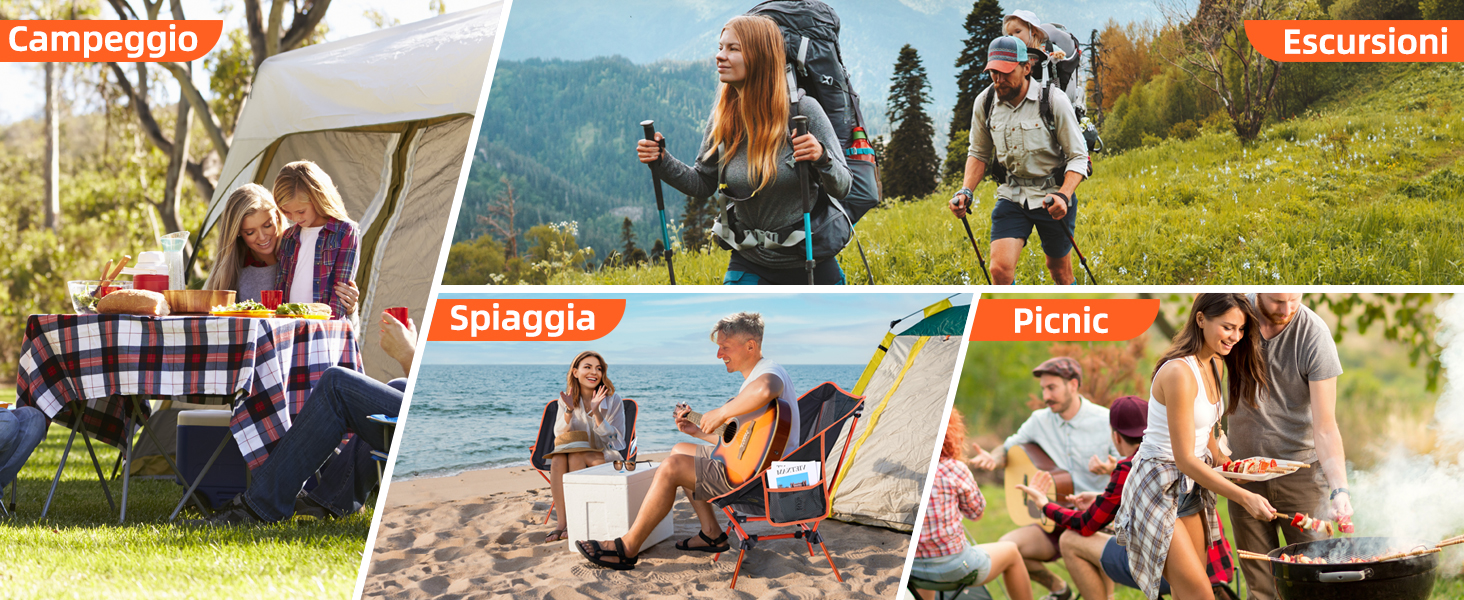 sedia pieghevole da esterno